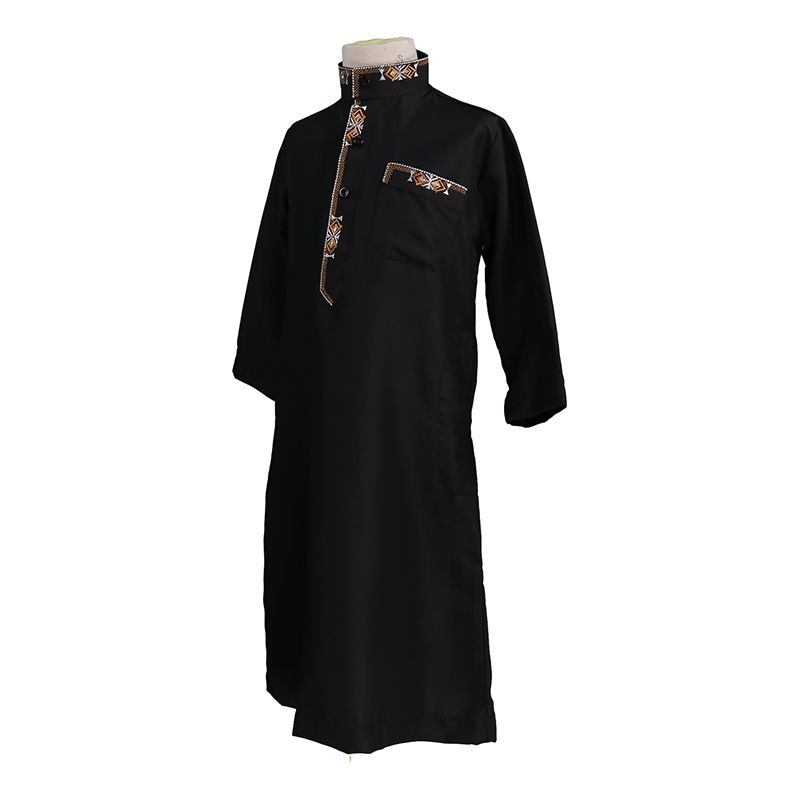 Ramadan Eid Muslim Kids Kirjontaviitta Jubba Thobe Islamilainen Arab Pojat Kaftan Lapset Abaya Perinteiset Vaatteet Turkki_voghion.com