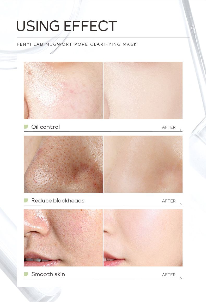 Trattamenti e maschere Maschera di fango all'artemisia 8 g Maschera detergente per il viso Prodotti per la cura della pelle al fango_voghion.com