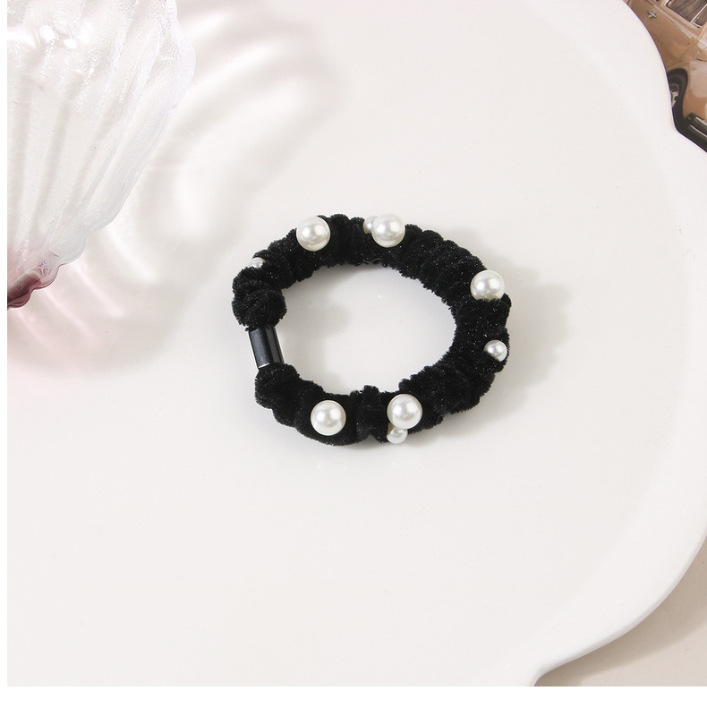 Anello per capelli in velluto con perle testa anello per capelli intestino tenue anello per capelli coda di cavallo femminile corda per capelli accessori per capelli versione del piccolo stile di fragranza_voghion.com
