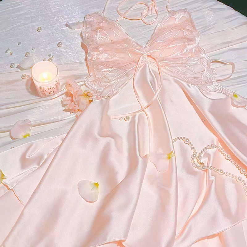 Női Intimates szexi hálóing Pure Desire masnival, mély V-nyakú, pántnélküli pizsama_voghion.com