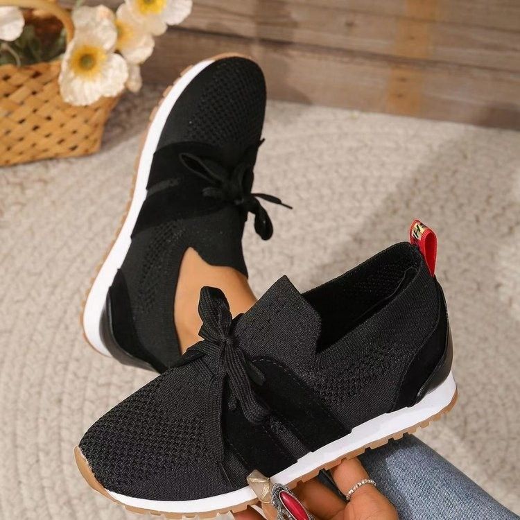 2025 Autumn Winter New Plus Size Women's Casual Shoes Solid Color Wedge Comfortable Breathable Fashion_voghion.com