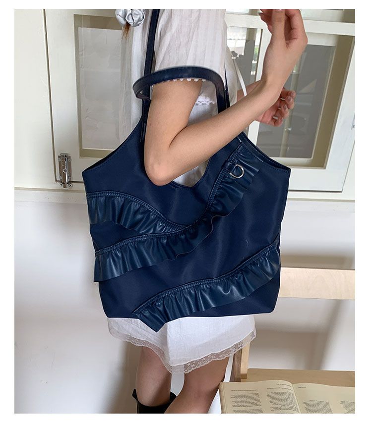 Borse alla moda di quest'anno 2025 Nuova versione coreana Moda Foglia di loto Versatile Spalla Donna Grande capacità Portatile_voghion.com