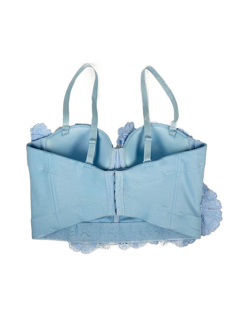 Damenbekleidung Dreidimensionales, mit Blumen und Diamanten besetztes, körperformendes Tube-Top für die Oberbekleidung Straps-BH für Damen_voghion.com