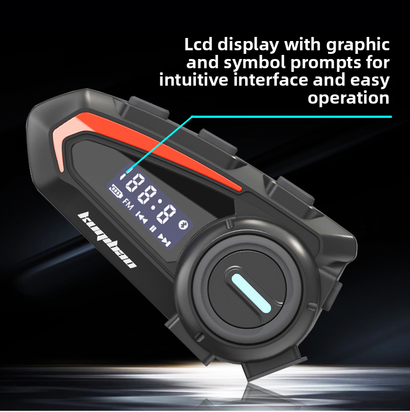 Coolqi Bao Anti-Fog Dual Lens Open Face Motorrad Bluetooth Helm Lange Akkulaufzeit Mit Display Geeignet Für_voghion.com