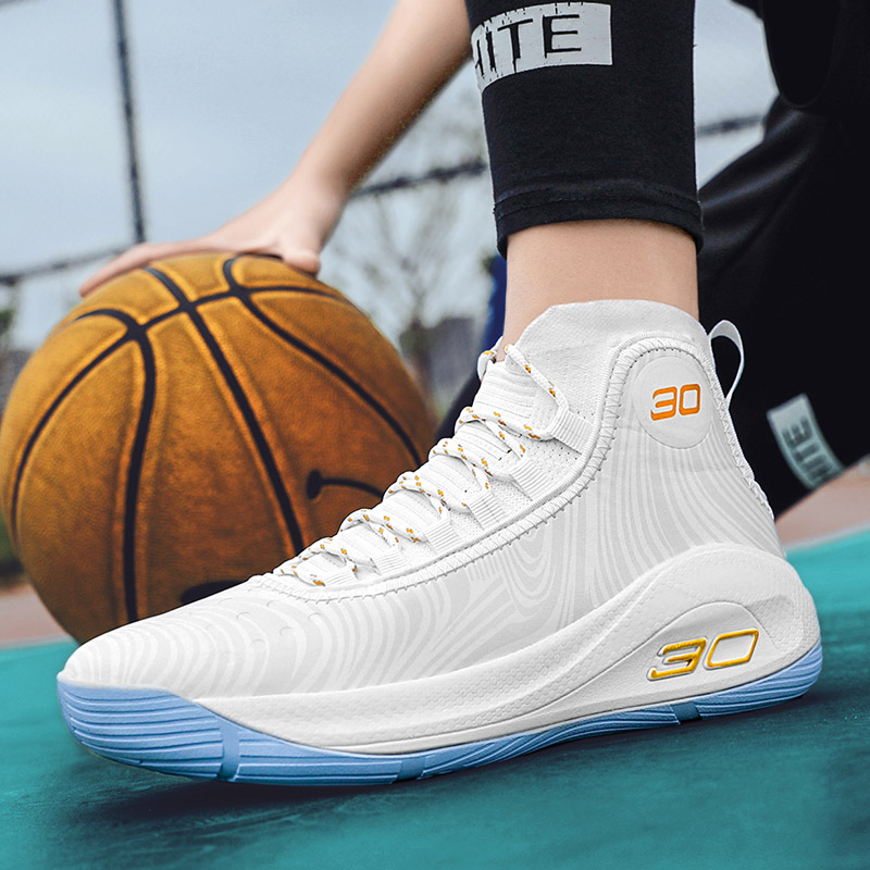 2023 Basketballsko Herre Sneakers Herre Gutter Basketsko Høst Høye Sklisikre Utendørs Sportssko Treningssko Dame_voghion.com