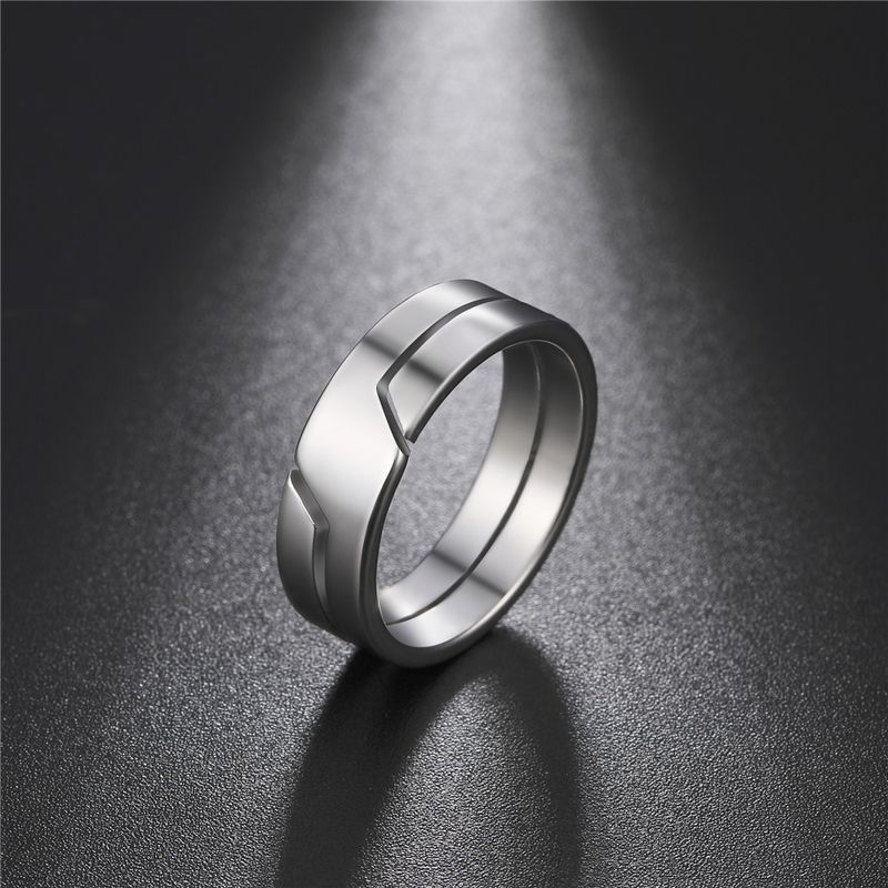 Aurora Atelier Stainless Steel Ring For Men Women Black Minimalist Casual Finger Rings 2025 Couple Jewelry Wedding Gift For Lover_voghion.com