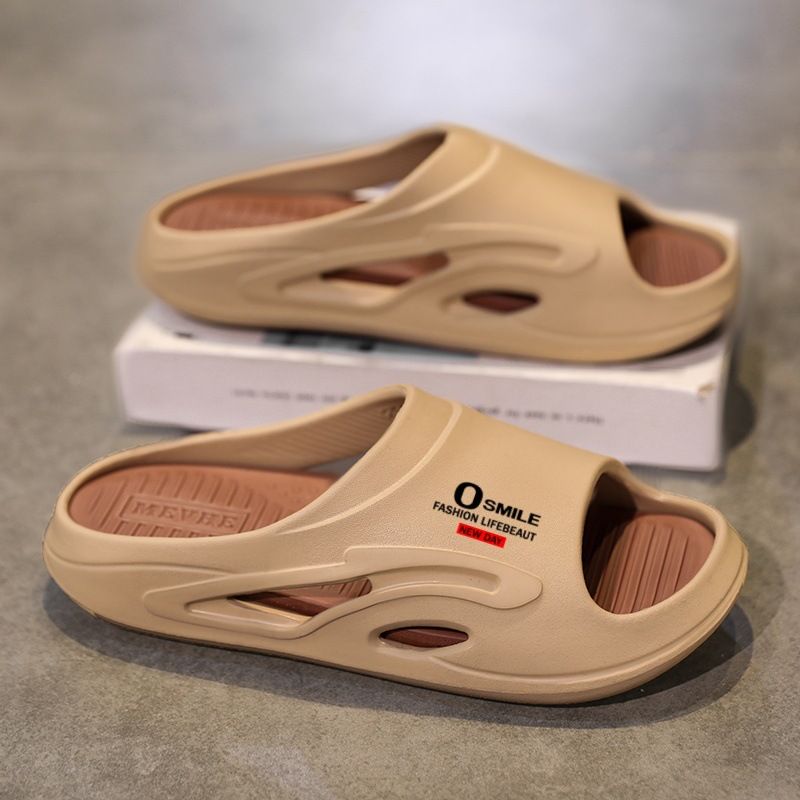 Pantofole da uomo, stile estivo 2025, leggere, comode per l'uso domestico, con un senso di "cacca calpestata",_voghion.com