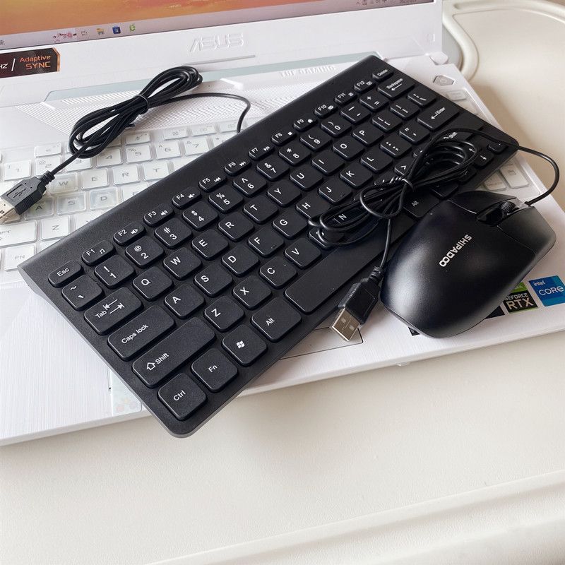 Mini USB Chocolate Industrial Wireless Keyboard_voghion.com