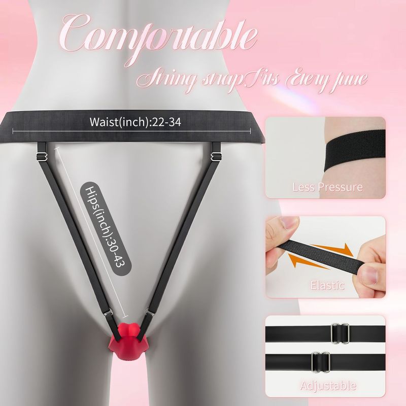 Ruby Tragbarer Vibrationsmassager für Frauen, kabellose Fernbedienung, App-kompatibel, Sexspielzeug für Paare und Erwachsene_voghion.com