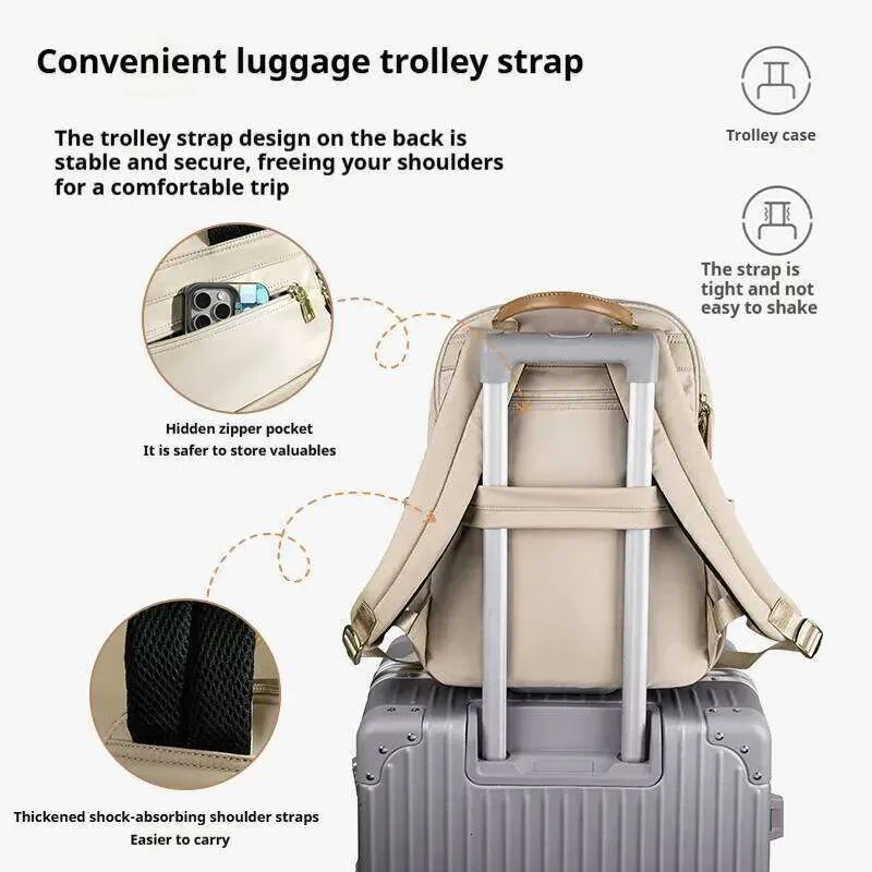 Designer Bags Women's Lightweight Fashion Backpack Anti-Theft Travel Commuter With Multiple Compartments For Computer_voghion.com