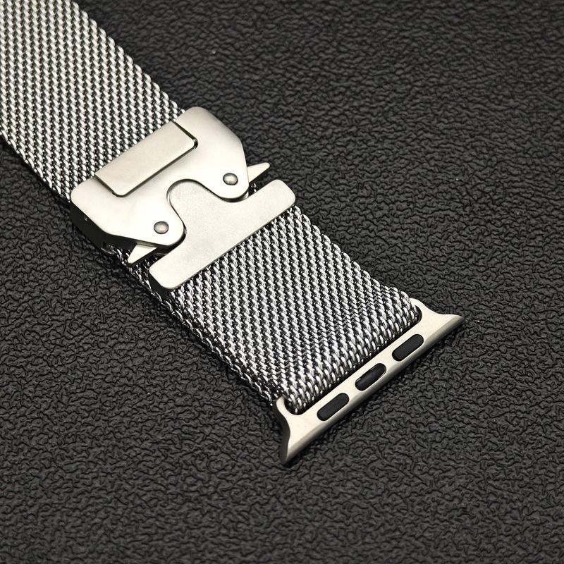Watchbands Applicable To Iwatch 10/9/8 Ultra2 Stainless Steel Strap +pc All-inclusive Protective Case Set_voghion.com