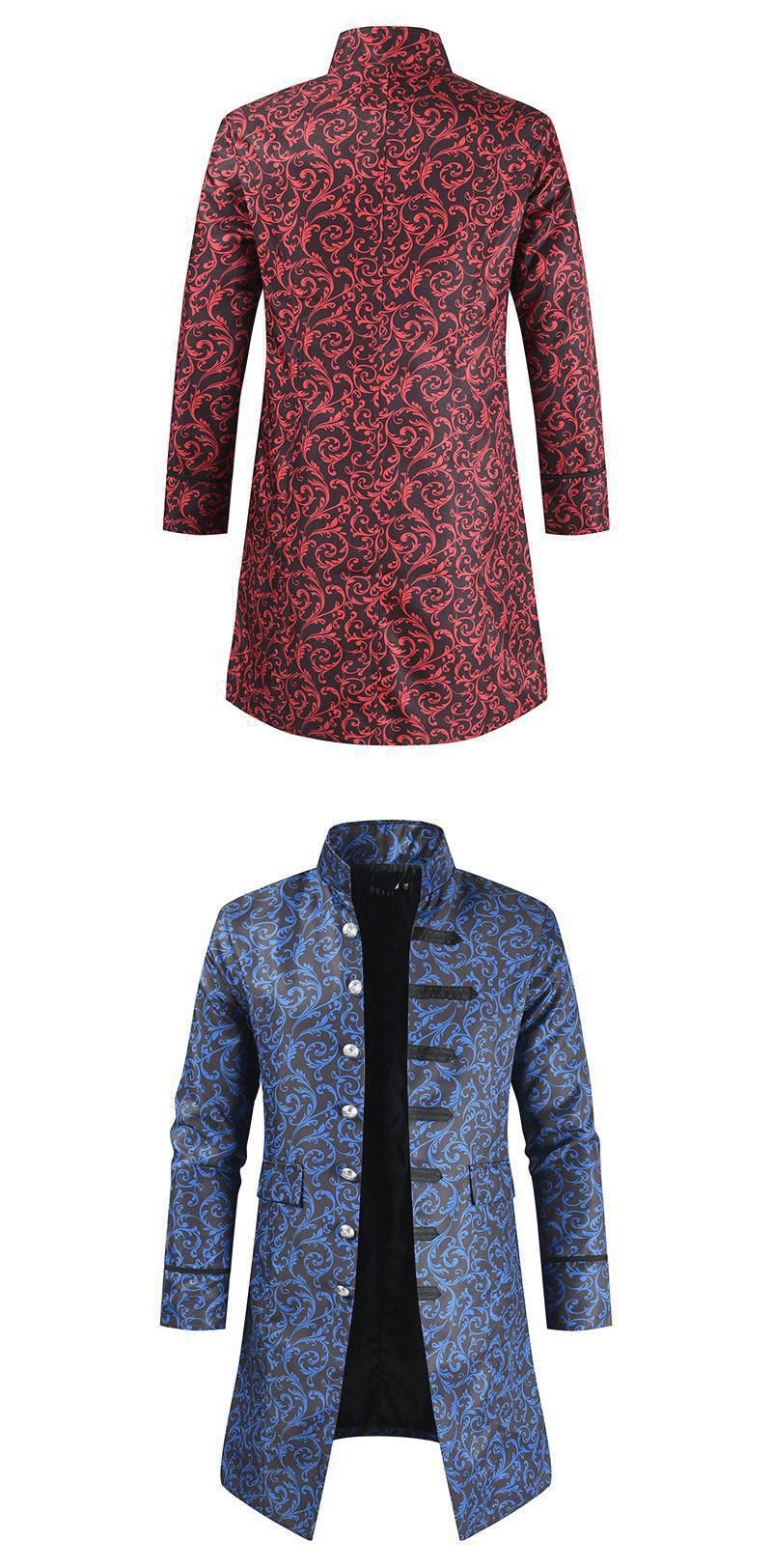 Women's Clothing Women's Autumn And Winter New Steam Punk Men's Fashion Casual Windbreaker Coat Dl356-P75_voghion.com