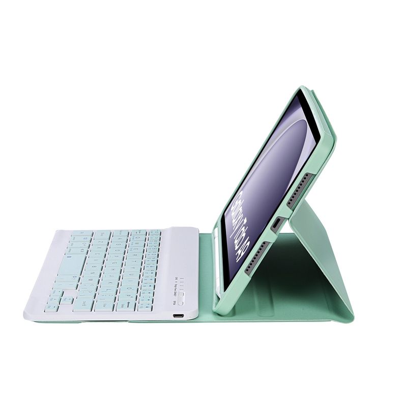 Suitable for Samsung Galaxy Tab A9 Plus Bluetooth Keyboard Leather x110 x115 Pen Slot Protective Cover_voghion.com