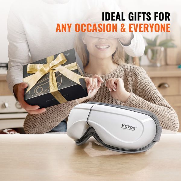 VEVOR Eye Massager With Heat & Remote Eye Care Device 5 Modes Bluetooth Music_voghion.com