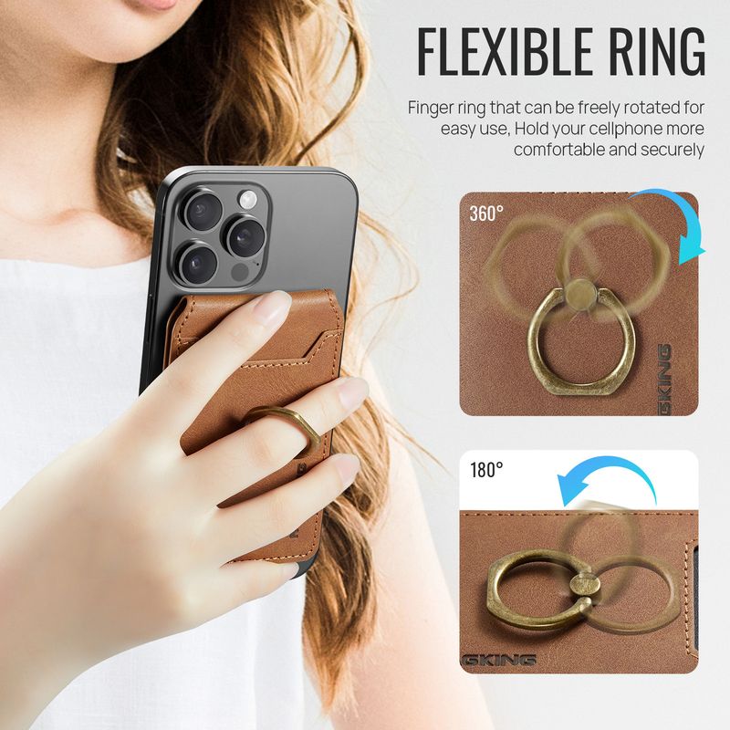 K1 For 16 Phone15 Ring Bracket Magnetic Card Holder Mobile Phone Magnetic Card Holder_voghion.com