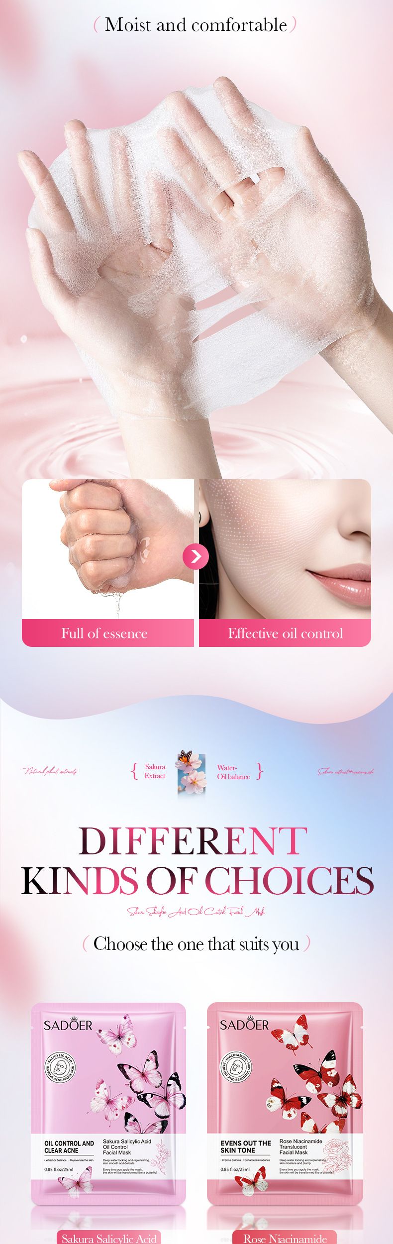 Sakura Salicylic Acid 25ml Hydrating Moisturizing Nourishing Mask Skincare Product_voghion.com