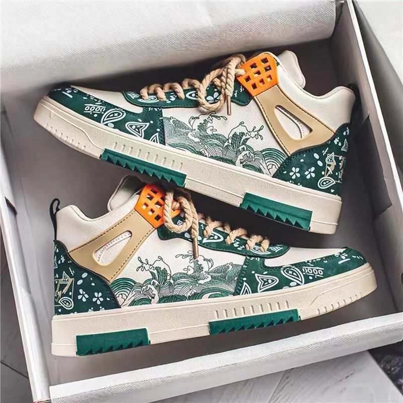 Scarpe da ginnastica alte estive nuove da uomo, versatili, sportive, per adolescenti, design di nicchia, alla moda_voghion.com