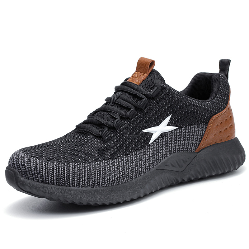 Arbeitsschuhe für Herren, atmungsaktive Turnschuhe, leichte, pannensichere Sicherheitsschuhe_voghion.com