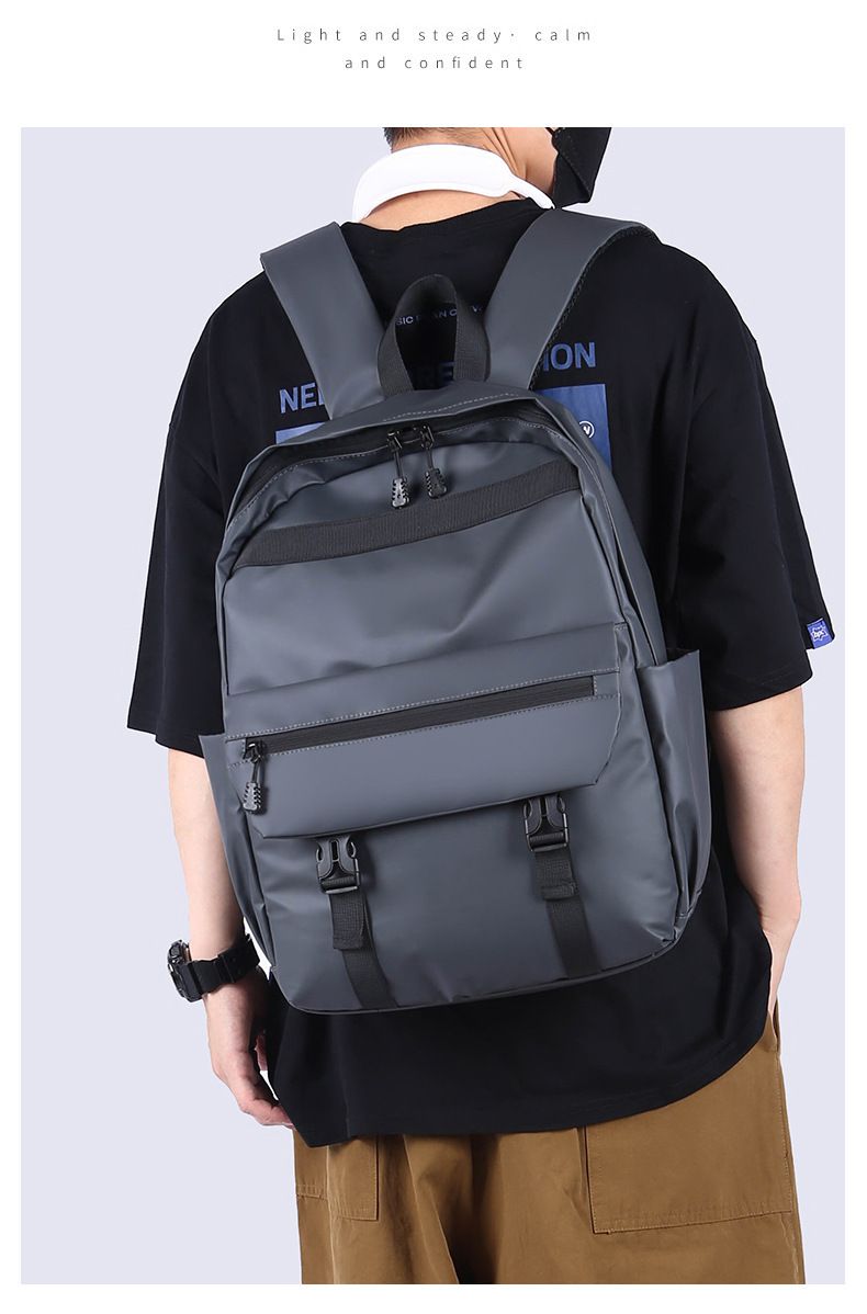 Men's temperament travel backpack, large capacity multi-layer pocket, business leisure commuting computer backpack_voghion.com
