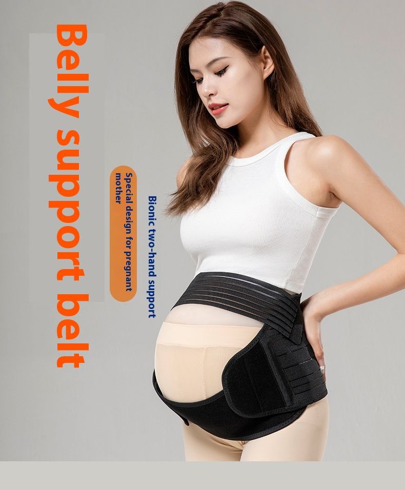 Set da tre pezzi per donne incinte con elastico, traspirante, regolabile in vita e supporto uterino_voghion.com