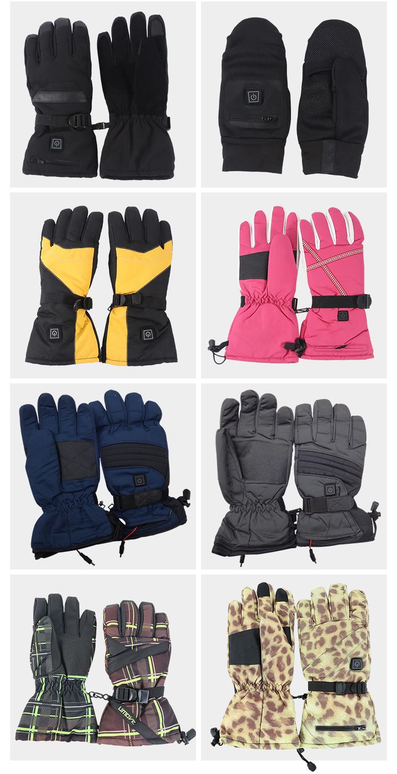 Fiets handschoenen Spotelectric Verwarmde handschoenen Vijfvingerige Verwarmde handschoenen Warme handschoenen Batterijdoos Verwarmde handschoenen_voghion.com