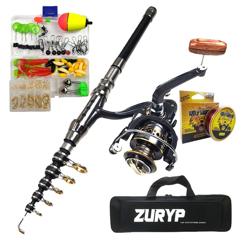 Rod Combo Fishing Gear Set Long Distance Casting Lure Haiku Fishing Rod Wheel Full Set Of Soft Bait Minnow Hook Line_voghion.com