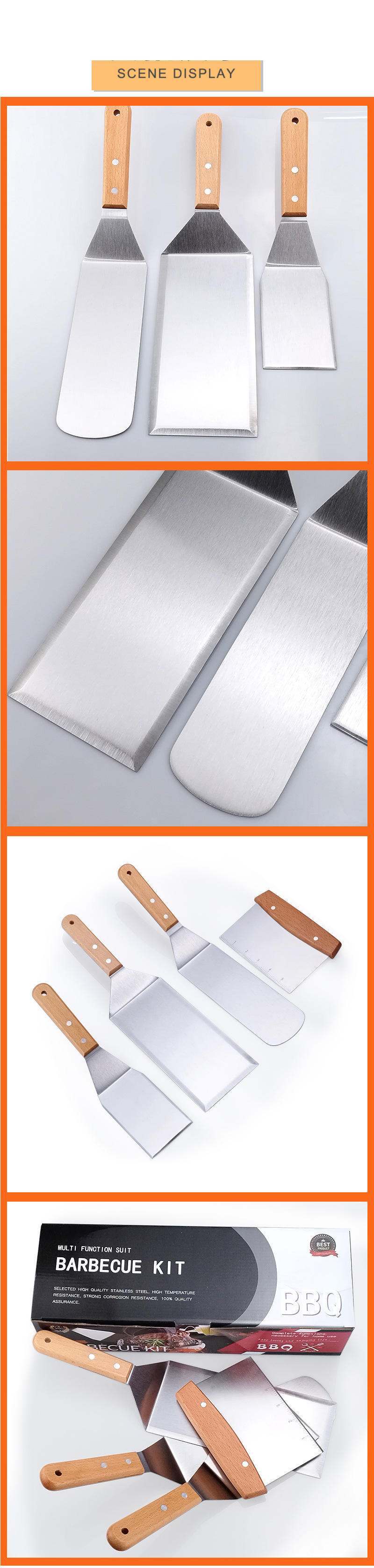 Buche griff edelstahl steak kochen pizza gebraten fisch grill spachtel backen utensilien_voghion.com