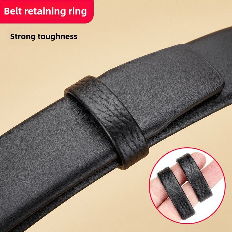 Factory direct top layer cowhide belt ring leather ring buckle meson belt accessories men's belt collar spot_voghion.com