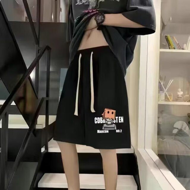 2024 Zomer Sport Shorts, Heren Veelzijdige Casual Koppels Losse Kwart Micro Elastische Strandbroek, Trendy_voghion.com