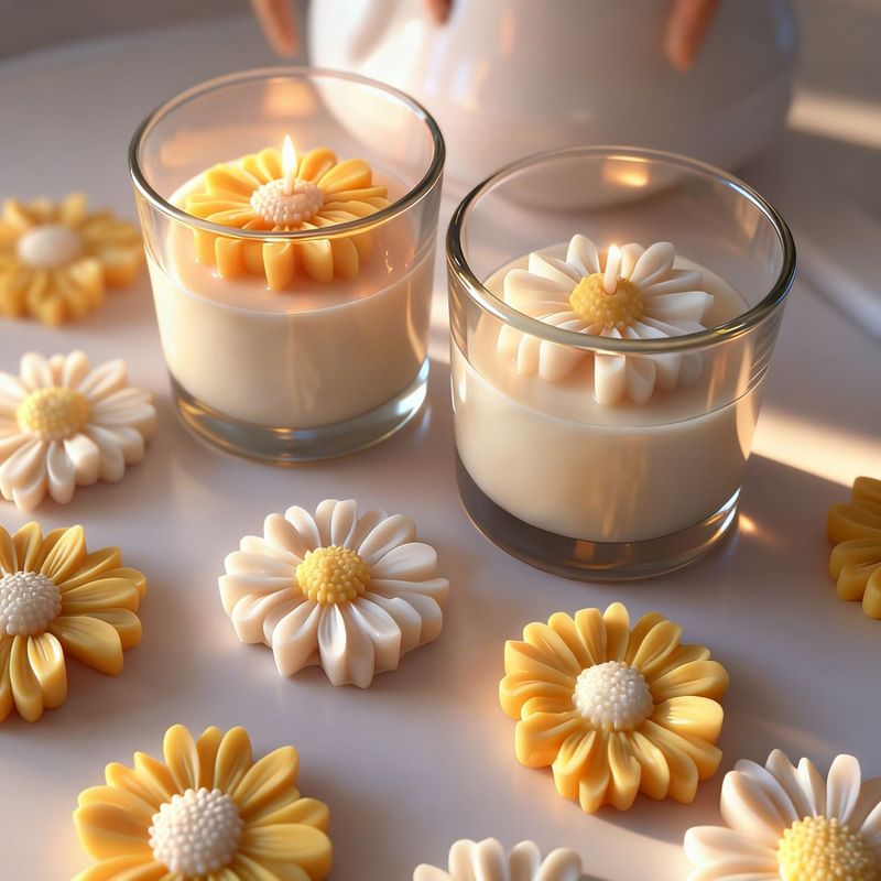 Candela profumata a lunga durata, aromaterapia semplice e di lusso, in cera di soia vegana naturale, per la casa, con girasole._voghion.com