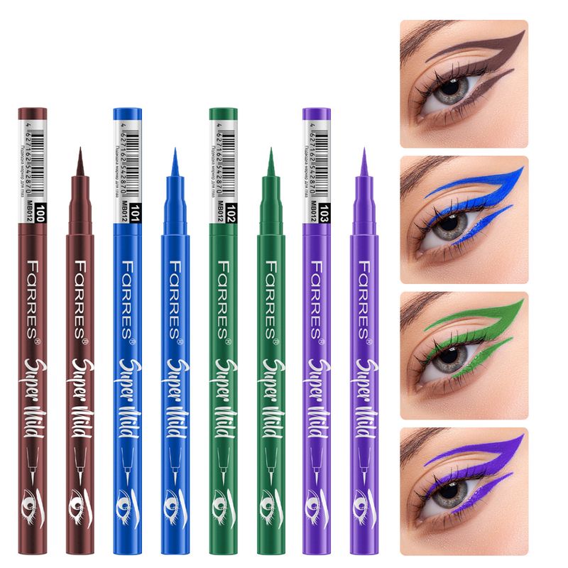 Lidschatten & Liner-Kombination Eyeliner Langanhaltender, farbenfroher, wasserfester und schweißfester Eyeliner, der nicht leicht verwischt_voghion.com