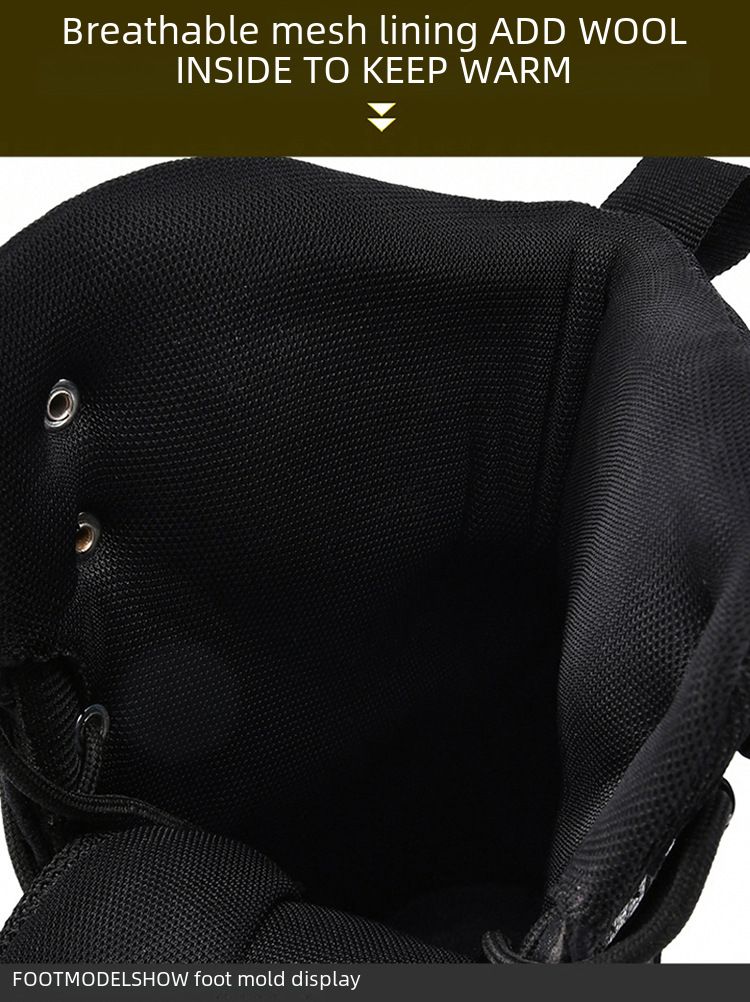 2022 Winter Neue grenzüberschreitende Outdoor-Schneestiefel für Paare in großen Größen für Herren und Damen, hohe, mit Fleece gefütterte, verdickte Wander-Schneeschuhe_voghion.com