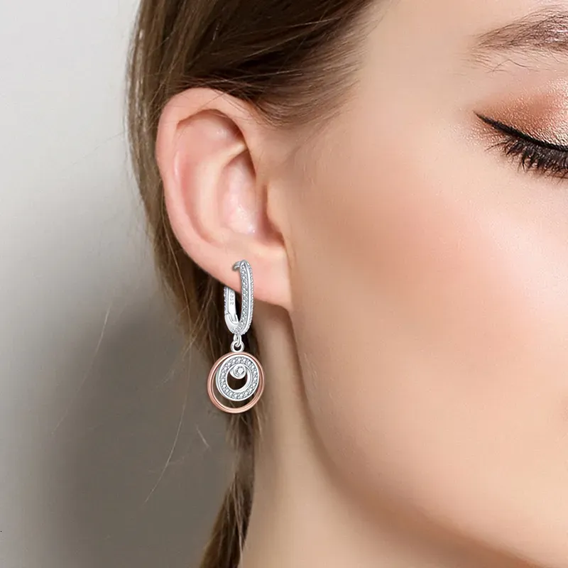 Orecchini a forma di stella a sette punte in argento placcato per donna, leggeri e di alta qualità, con cuore 250728_voghion.com