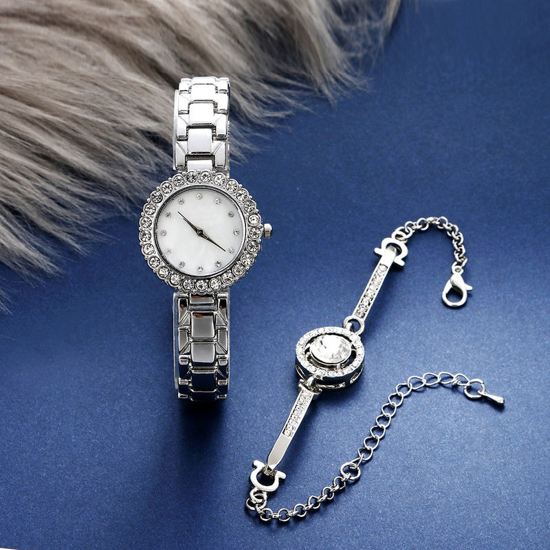 Diamant-Volldiamant-Armbanduhr, schlichter Diamant-Stil, modische Luxus-Quarz-Modeuhr_voghion.com