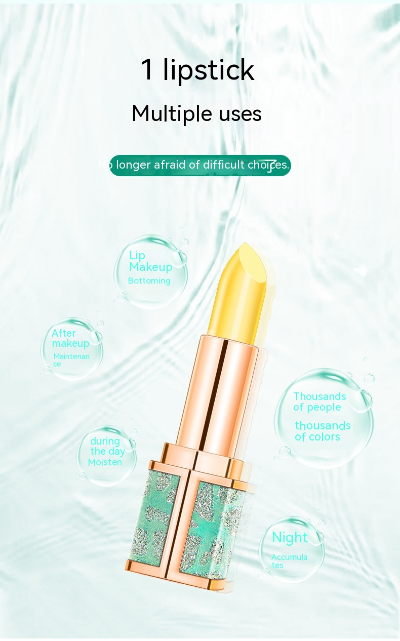 QIC carotene cosmetici trucco proiettile colore idratante rossetto che cambia temperatura_voghion.com