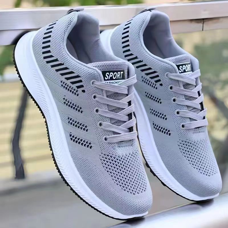 2025 Men's Casual Fashionable Sports Breathable Running Shoes, Outdoor Walking Training Tennis Shoes_voghion.com