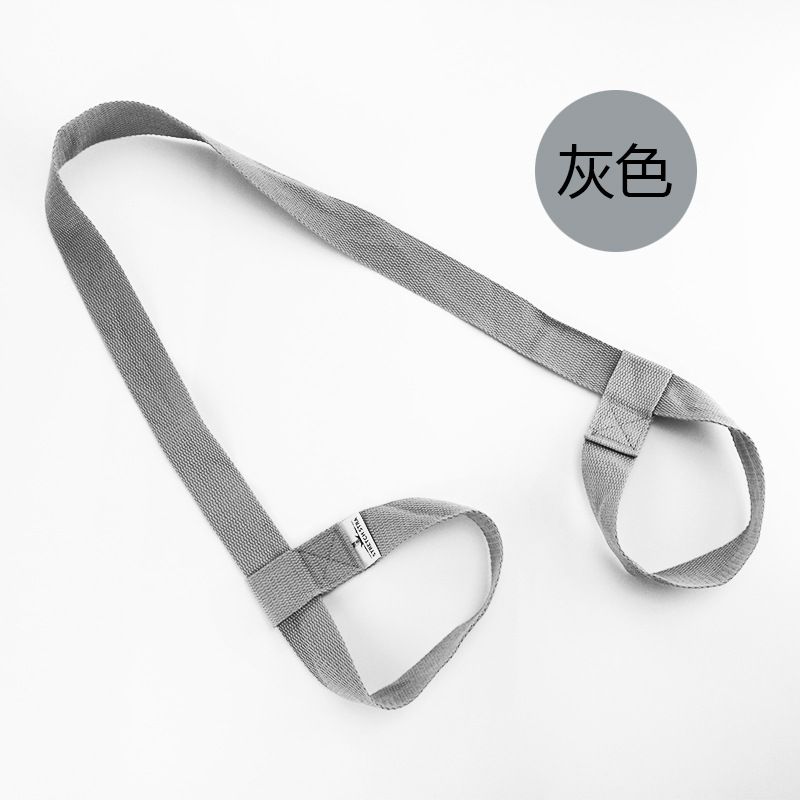 Tragbarer Yogamatten-Rücken-Schultergurt aus Baumwolle, Stretching-Gürtel_voghion.com