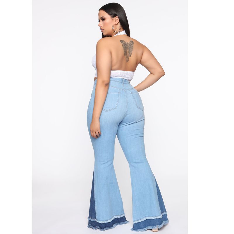 Pantalon évasé extensible à jambes larges pour femmes, vêtements à la mode, couleur assortie, coupe slim_voghion.com