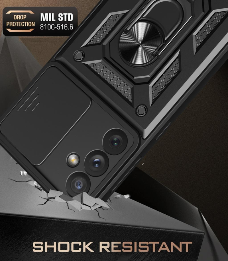 Slide Kamera Lënsen Hülle Fir Samsung Galaxy S22 S23 A53 A54 A33 Ultra S21 S20 A04 A04E A14 A34 A13 A23 Note 20 Bumpers Armor Cover_voghion.com