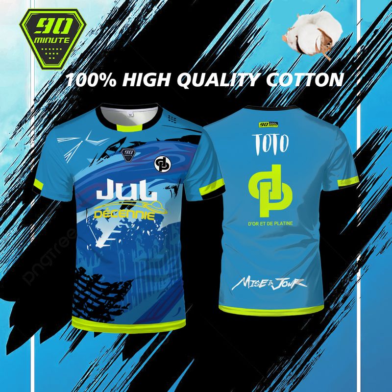 Maollot Jul T-shirt 90 Minute Sports Breathable Jersey Outdoor Quick-drying Football Shirt Men's Custom Tops Purchase_voghion.com