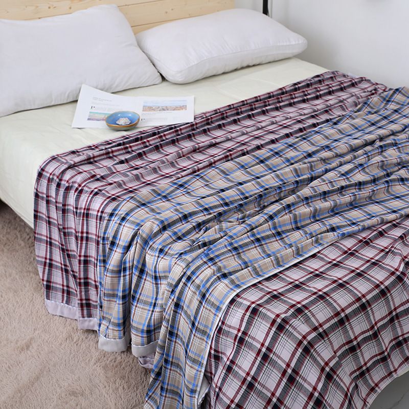 Single Size 150x200 Bamboo Fiber Towel Blanket Double Layer American Style Summer Cooling Comforter_voghion.com