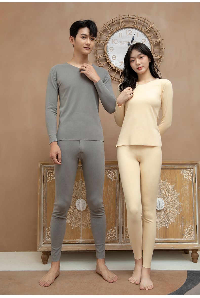 Double Sided Velvet Winter Thermal Underwear Set Men's Autumn Clothes And Autumn Trousers_voghion.com