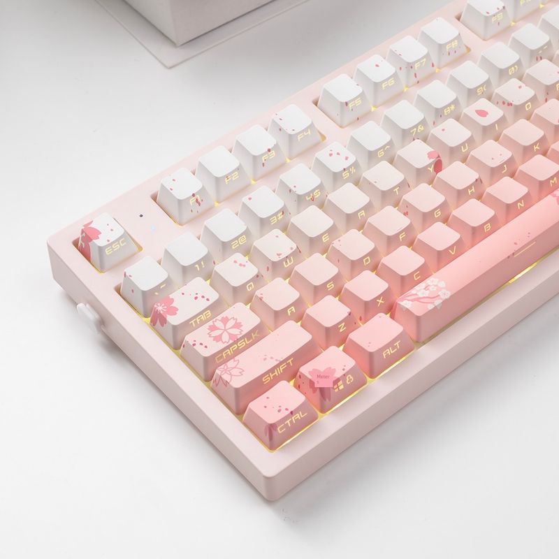 Jkdk Pink Transparent 87 104 Key Cap_voghion.com