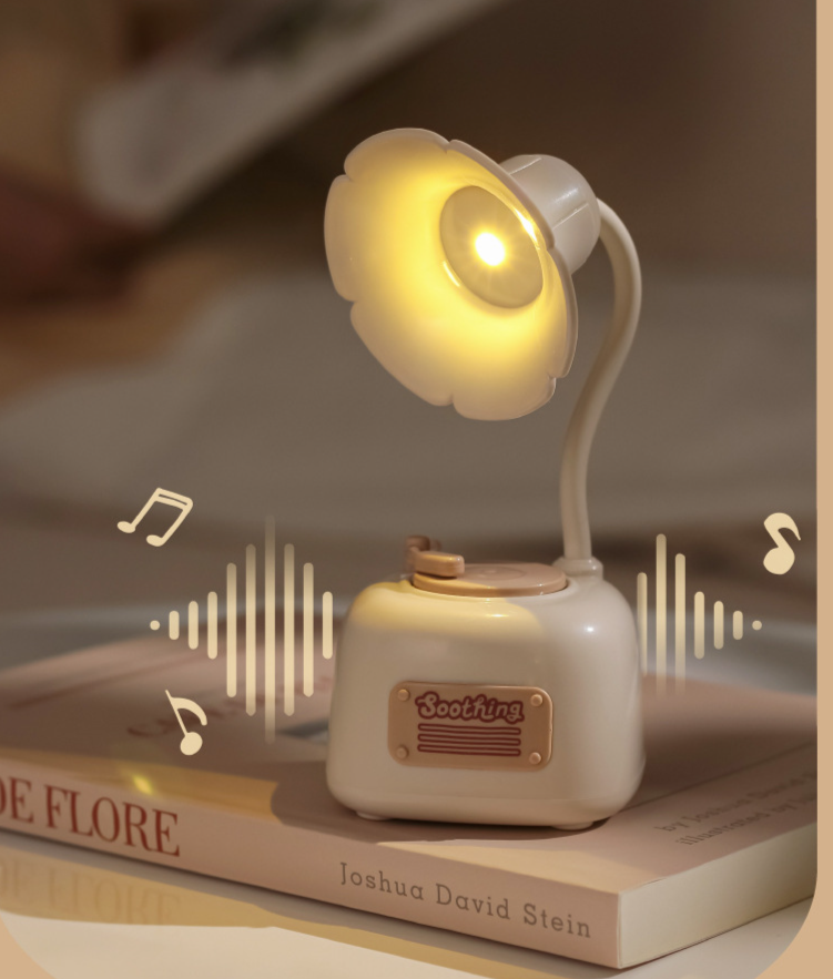 Nuova lampada da tavolo creativa a forma di fonografo, con dimmerazione continua, regalo di compleanno, luce notturna ricaricabile per dormitorio con musica_voghion.com