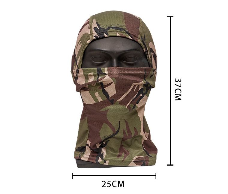 Sommer-Sonnenschutzmaske, Outdoor-Reiten, staubdicht, Camouflage-Kopfbedeckung, taktische Einloch-Kopfbedeckung, Kopftuch, Angeln_voghion.com