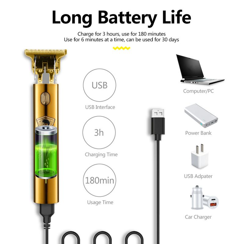 Elektrisk rakapparat för män Trimmer för män Rakhyvel Sladdlös T9 Hårklippare Skäggtrimmer Rakmaskin Trådlös_voghion.com
