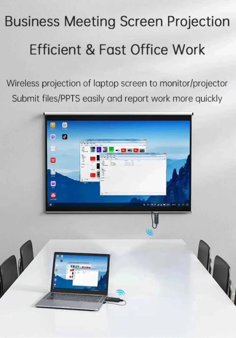 5G Plug & Play 1080P 50M Wireless HDMI-Compatible Video Audio Transmitter Receiver Adapter Dongle For TV Monitor_voghion.com