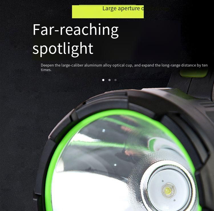 Zonne-zaklamp, sterk licht, draagbaar zoeklicht, multifunctioneel, opladen, COB, buiten_voghion.com