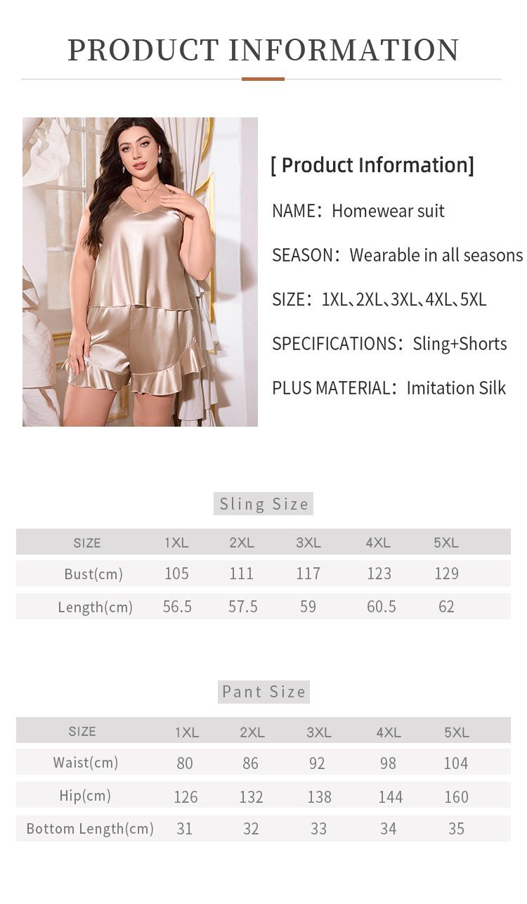 Nuova camicia da notte sexy in seta da donna, taglie forti, set da notte erotico_voghion.com