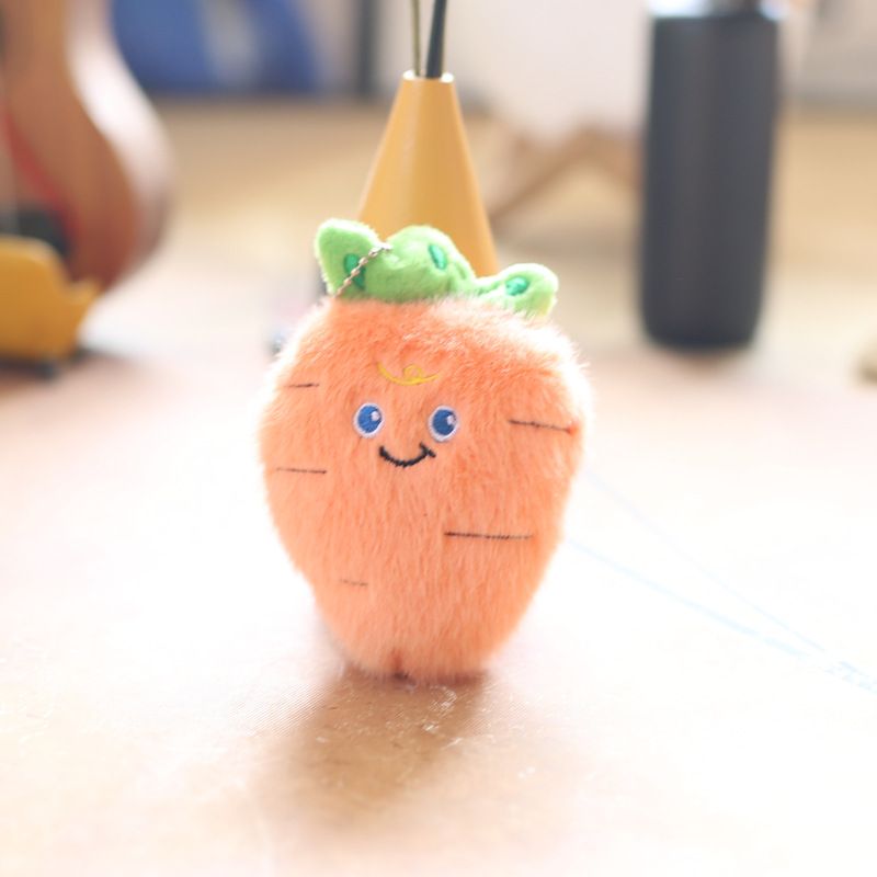 Plush Vegetable Adorable Mini And Fruit Keychain Doll With Soft Pp Cotton Filling_voghion.com